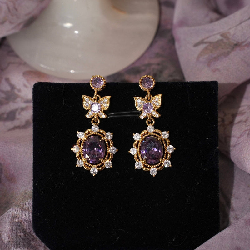 Violet Flutter Earrings