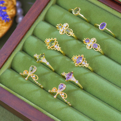 Violet Tiara Ring