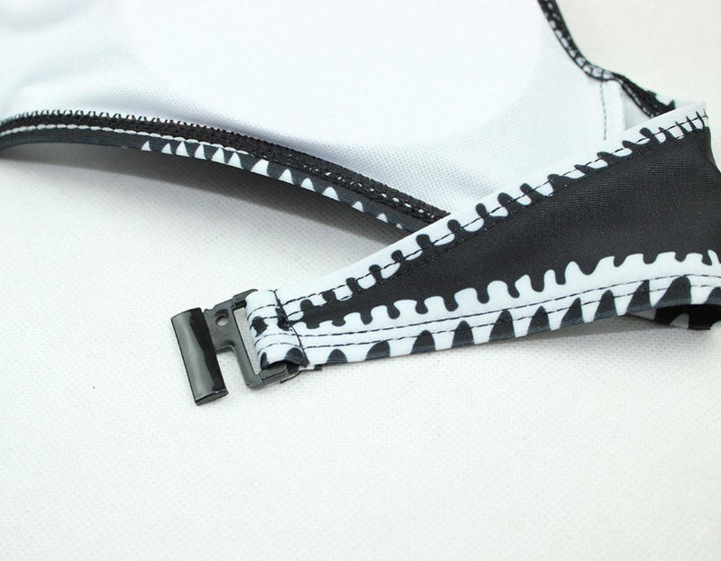Johana® | Black and White Bandeau Bikini