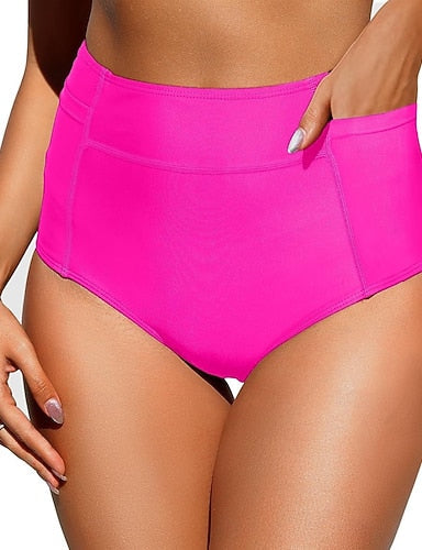 Stretchy Boxer Shorts Swimsuit Stretchy Boxer Shorts Briefs High Waist Vacation Beach Wear Color Sleeveless Bathing Suits