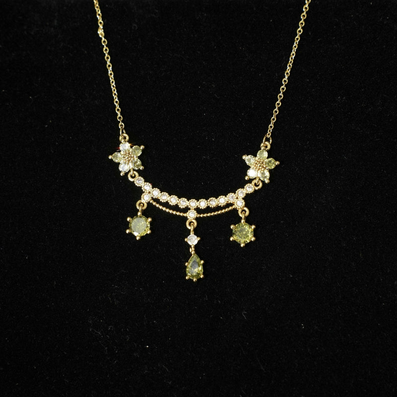 Wildflower Serenade Necklace in Green