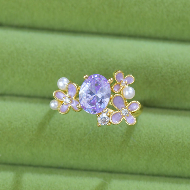Wisteria Amethyst Ring