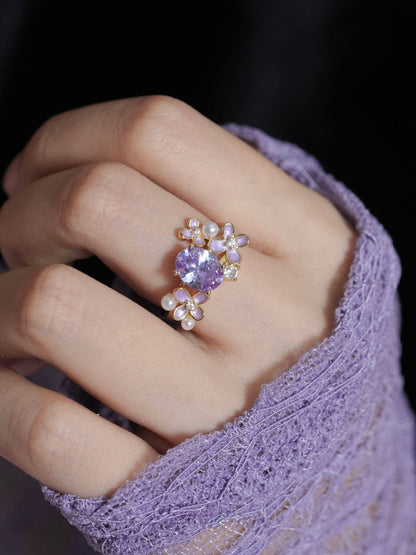 Wisteria Amethyst Ring
