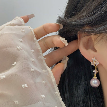 Wisteria Pearl Earrings