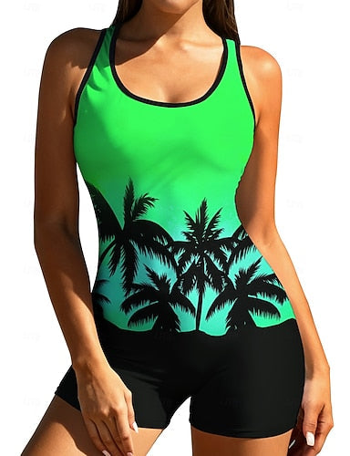 Standard Rash Guard One Piece Surfing Suit Bathing Suit Tropical Color-blocking Zip Up With Built in Bra Removable Pad Uv Sun Protection Upf50+ Ultra Light (ul) Sleeveless Long Sleeve